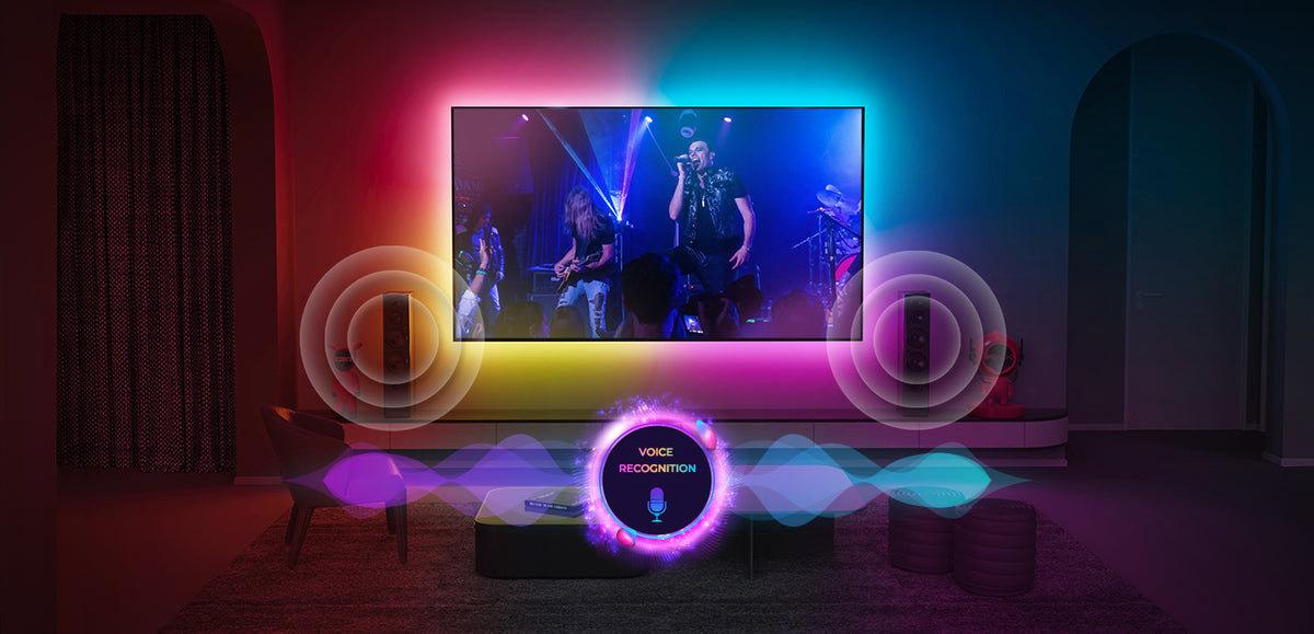 Sync your TV Backlight to Music--ISNOW immersive Game Strip Light